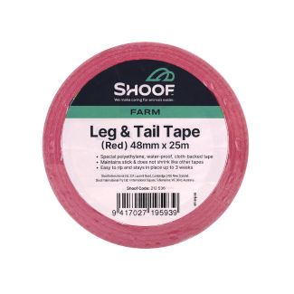 Leg & Tail Tape 25m Red