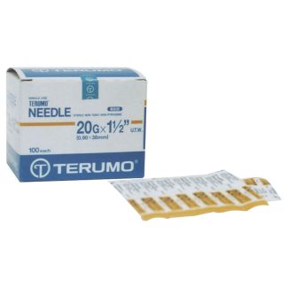 Needles Disposable Terumo Agani 21g x 1 1/2in 100 Pack
