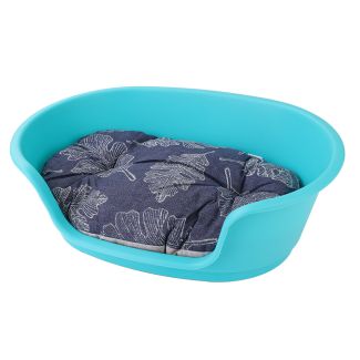 Pet Bed & Cushion Small Blue