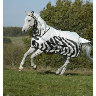 Bucas Rug BuzzOff Zebra Rain Full Neck 135 cm 6'0