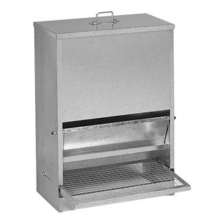 Poultry Feeder Galvanised Treadle 10 kg