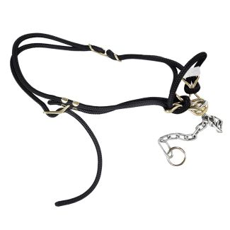 Halter Hackamore Calf Black