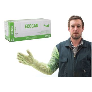 Gloves Exam Genia Ecogan (Green) 100pk