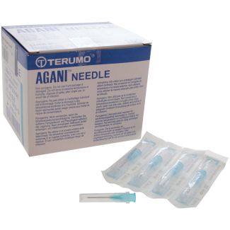 Needles Disposable Terumo Agani 20g x 1in 100 Pack