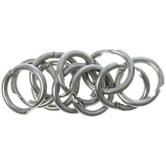 Pig Ring Nickel Plated 10-pack