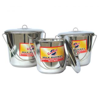 Bucket Stainless Cowbell w Lid 7L