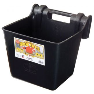 Feed Bucket Hookover 15 litre Black