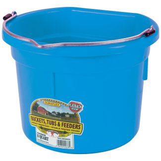 Feed Bucket Flat Back 8L Berry Blue